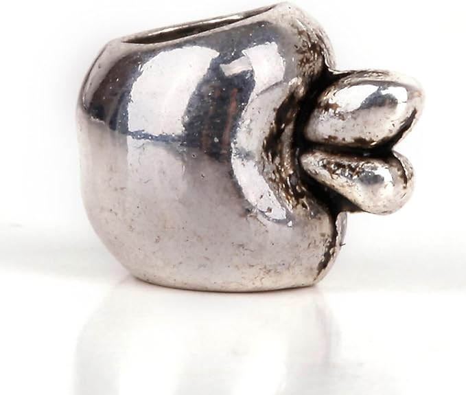 RUBYCA 30pcs Tibetan Silver Tone Spacer Beads Fit European Charms Bracelet Shiny Apple Design
