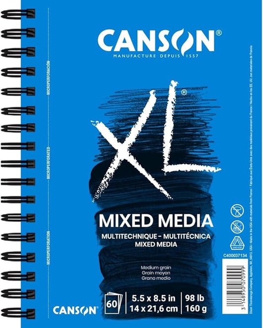 Canson XL Series Mixed Media Pad 5-1/2" x 8-1/2"