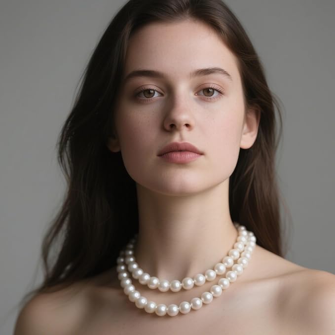 Laopottbeads 230 Pcs Ivory White 12MM Pearl Beads for Jewelry Making Round Pearl DIY Kit for Bracelets, Earrings, Necklaces & Anklets