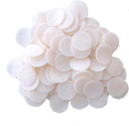 Playfully Ever After Cream Off-White Craft Felt Circles (1 Inch - 200pc)
