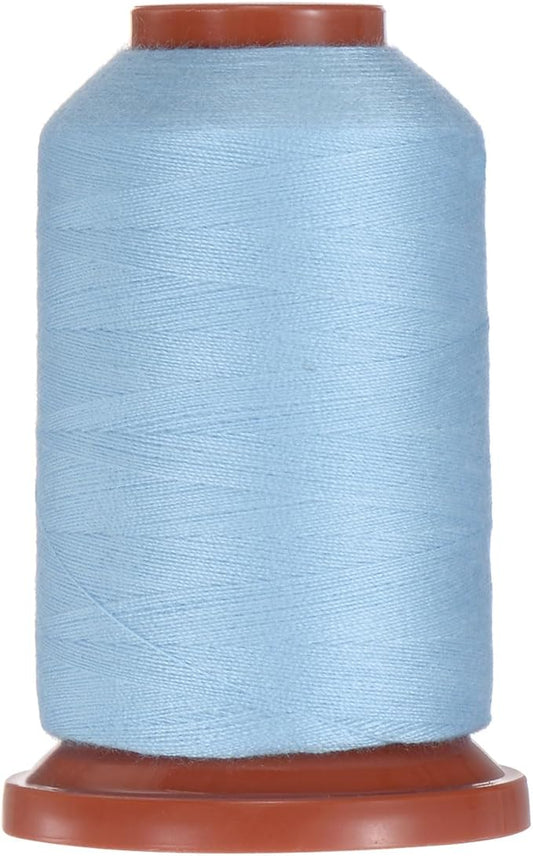 uxcell 40D/2 Sewing Thread 1100 Yards Polyester Household Sewing String Hand Stitching Polyester Cord for Clothing Stitching Shoe Bag Repairing DIY Craft Sky Blue