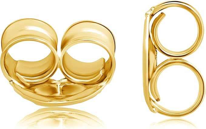 butterfly push backs for stud earrings for women in 14k yellow or white gold better and best by max + stone