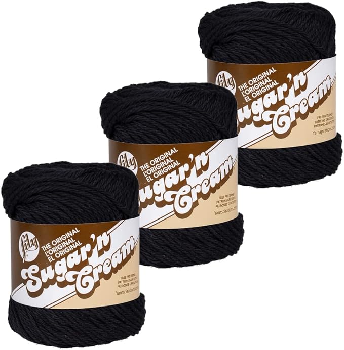 3 Pack 100% Cotton Yarn - Size 4 Medium Weight - Perfect for Crafting, Clothing, Accessories and More!