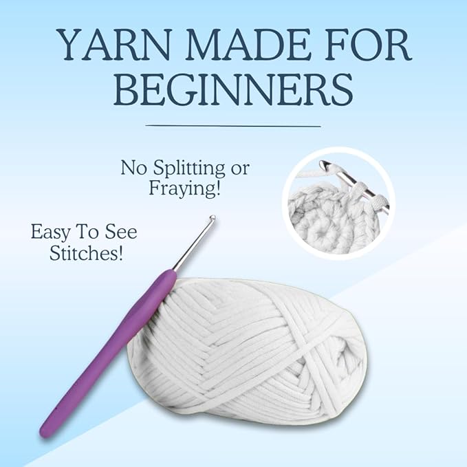 KelliDream Magic Circle Tool Inclusive Learn to Crochet Kit for Beginners; Step-by-Step Video Tutorials; All Supplies to Make Cute Amigurumi (Whale)