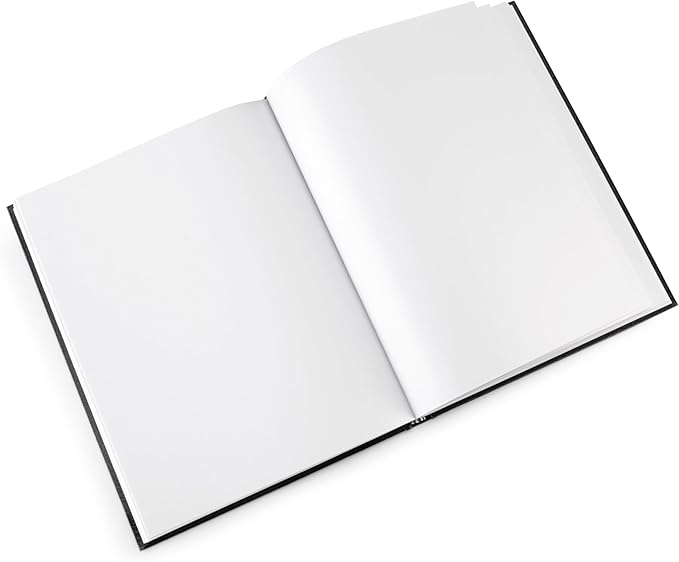 Pentalic - 11"x 14" Hardbound Sketchbook, 110 Sheets, Black