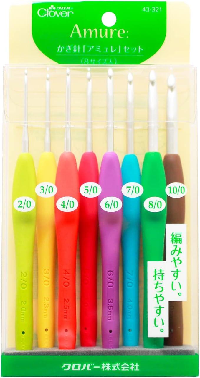 Clover 43-321 Amule Key Needles Set, Multiple Colors