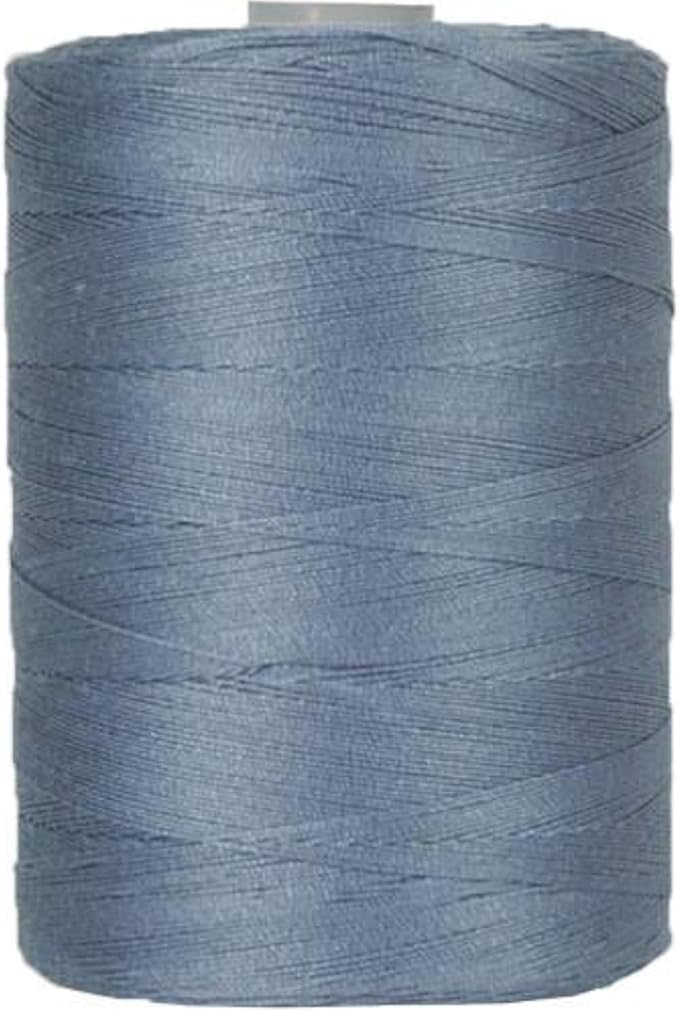 Threadart 100% Cotton Thread | for Quilting, Sewing, and Serging | 1000M Spools 50/3 Weight | Denim Blue 757