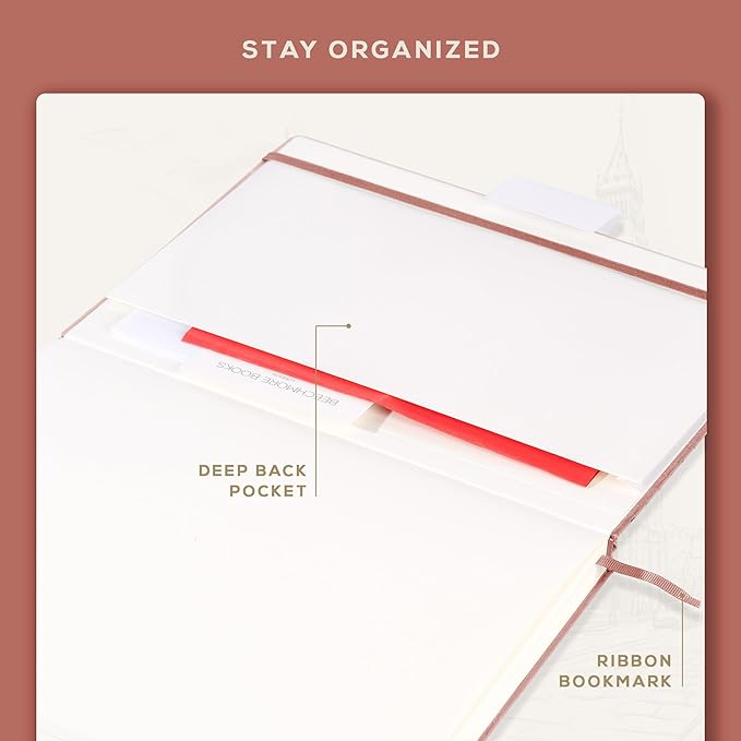Beechmore Books A3 Mixed Media Sketchbook - 11.7x16.5 Extra Large Professional Studio Drawing Pad, 160 GSM / 98 lb Perforated Ivory Paper, Hardcover Lay-Flat Design, Gift Box for Artists & Watercolor