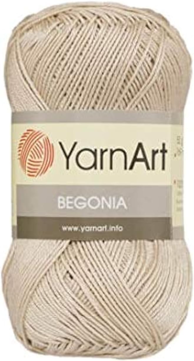 Yarnart Begonia, 100% Mercerized Cotton, 1.76 Oz (50g) / 185 Yrds (169m) Fine Sport: 2, amigurumi Yarn, Summer Yarn (4660)