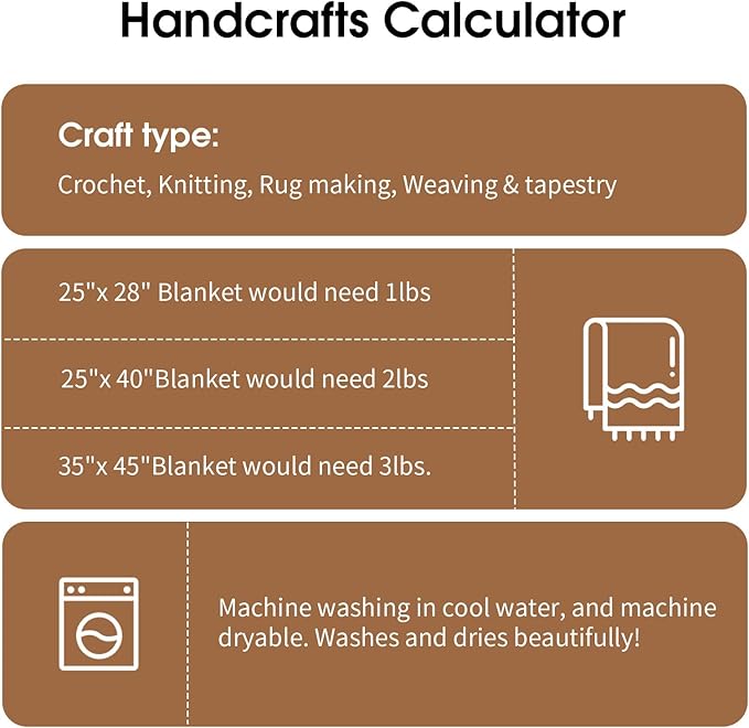 MABOZOO Assorted Chunky Yarn for Crocheting 8 Pack,Fluffy Jumbo Chenille Yarn,Soft Plush Yarn Bulky,Giant Thick Fuzzy Yarn for Hand or Arm Knitting,Khaki & Coffee(31.7 yds,8 oz Each Skein)