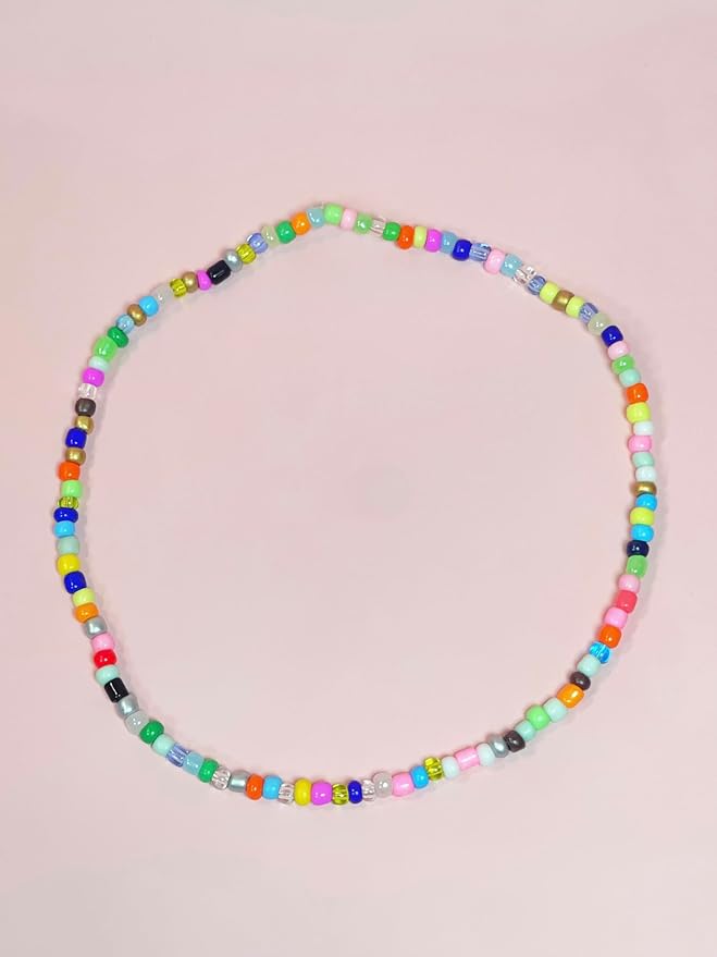 Seed Beads 6/0 4mm Glass Pony Beading DIY Craft Jewelry Making Assorted Mixed Colors, Large Bulk Set of Beads (Mixed Colors 3/4 Pound)
