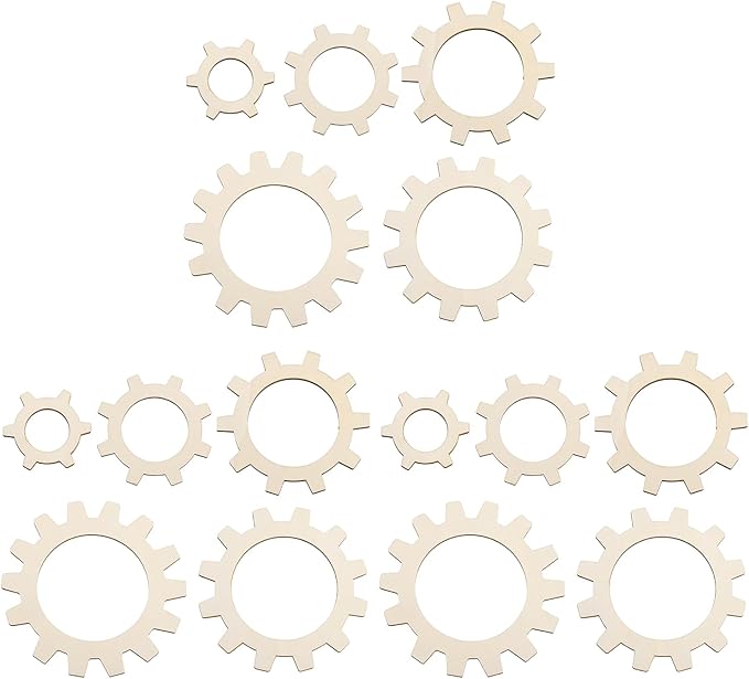 MECCANIXITY 10pcs Weaving Loom, 2" 3" 4" 5" 6" Round Gear Shape Weaving Loom Kit for DIY Crafting Hanging Decor Woven Tapestry Knitted Crafts Making