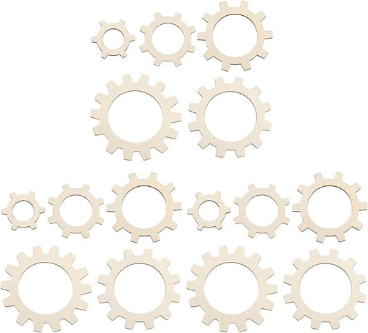 MECCANIXITY 15pcs Weaving Loom, 2" 3" 4" 5" 6" Round Gear Shape Weaving Loom Kit for DIY Crafting Hanging Decor Woven Tapestry Knitted Crafts Making