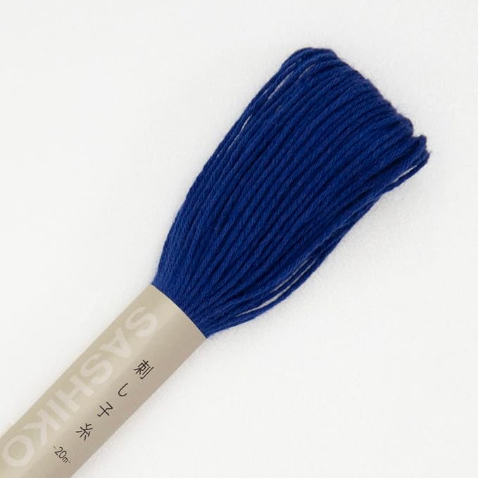 Olympus Sashiko Thread 20m(21.8yds) 4skeins Color Bundles 100% Cotton (#01,#10,#18,#52)