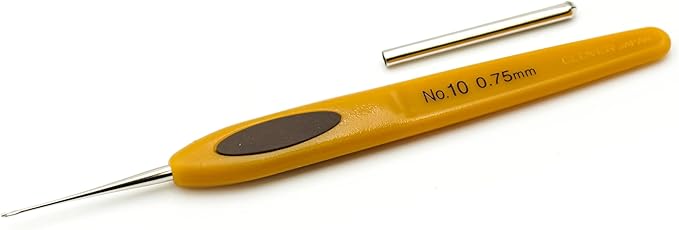 Clover 1025 Soft Touch Steel Crochet Hooks, No. 10/0.75mm