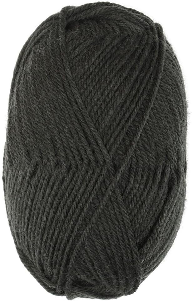 100% Pure Wool Yarn Superwash Set of 3 Skeins (150 Grams) DK Weight - Sourced Directly from Peru - Heavenly Soft and Perfect for Knitting and Crocheting (Iron Gray)