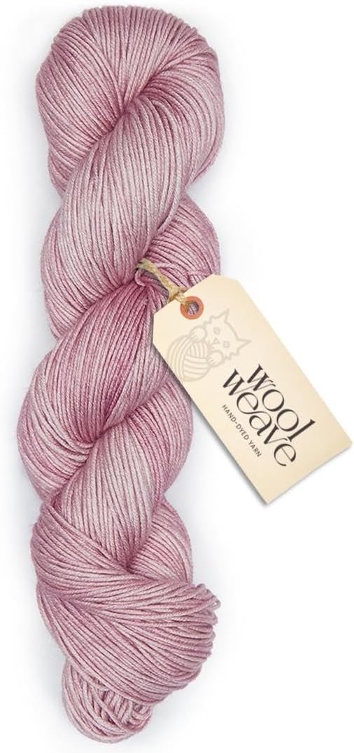 Superwash Merino Wool Yarn for Knitting & Crocheting - Premium Hand Dyed, 100gr, 240 Yards, Dk Weight - Luxurious, Soft & Durable Pink Yarn