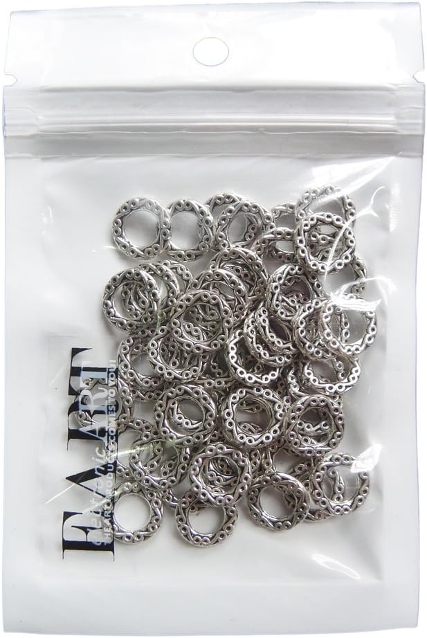 RUBYCA 30pcs Tibetan Silver Tone Spacer Beads Fit European Charms Bracelet Ring Infinity Ornament