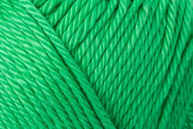 5 Skein/Pack Schachenmayr (SMC) Catania Originals Yarn, Each Ball 1.76 Oz (50gr) / 136 Yards (125 m), 100% Mercerized Cotton for Knitting and Crochet Yarn, Sport Weight, 389 - May Green