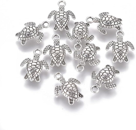 Antique Silver Cross Drink Insect Animal Theme Charms for DIY Jewelry Bracelet Necklace Earring Keychain Decor