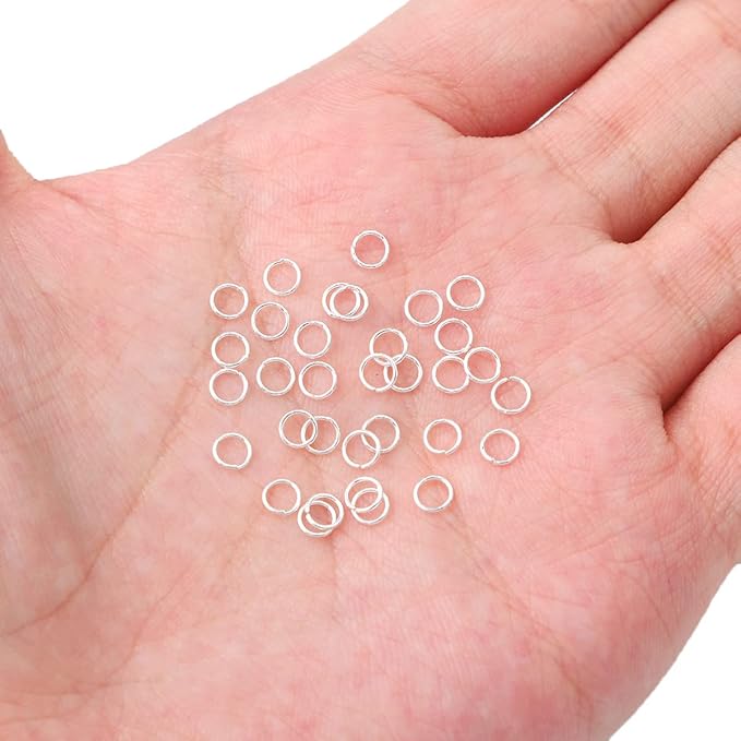 Silver Plated Jump Rings Non Tarnish 4mm 900pcs for Jewelry Making Findings