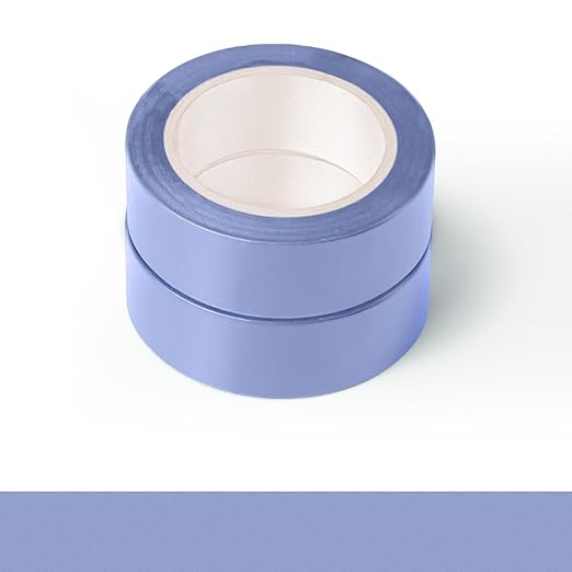 2Pack Light Purple Washi Tapes, Self-Adhesive Decorative Masking Tape, Decor Journals Scrapbooks Planners DIY Crafts Gift