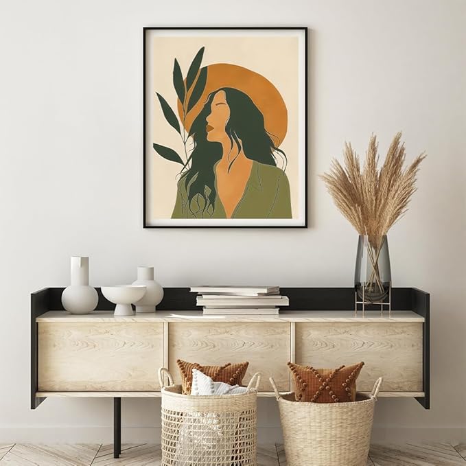 Natuyalo Bohemian Woman Paint by Numbers Kit for Adults - Boho Style Paint by Numbers on Canvas, DIY Acrylic Paint by Number Kits for Wall Hanging Home Decor Gift 16x20 inch