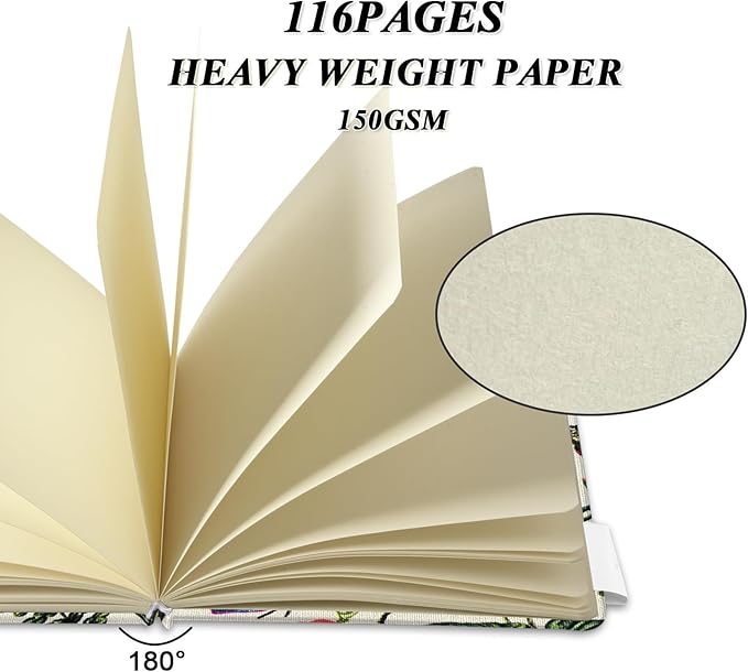 5" x 5" Hardcover Sketch Book,Small Mixed Media Sketch Pad,58 Sheets 150GSM Acid-Free Artist Drawing Paper,Travel Journal Blank Notebook for Adults Painting,Illustration,Art Supplies.Dragonfly