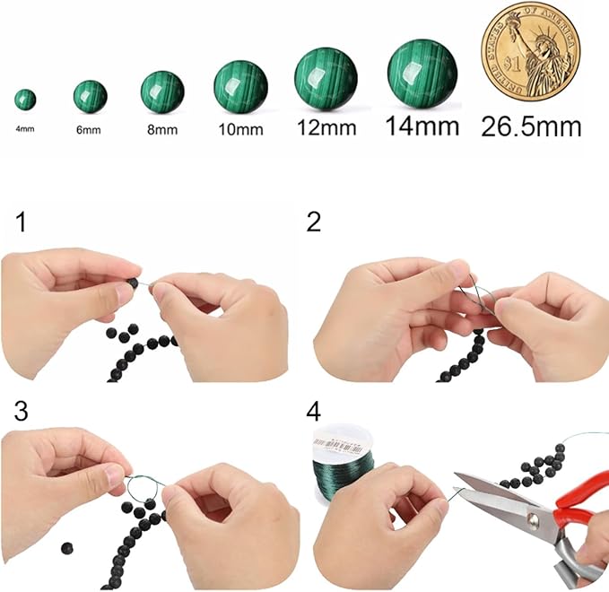 Quail Egg Stone Beads for Jewelry Making DIY Gemstone Round Crystal Bracelet Necklace1 Strand 15.5inch 45PCS 8MM