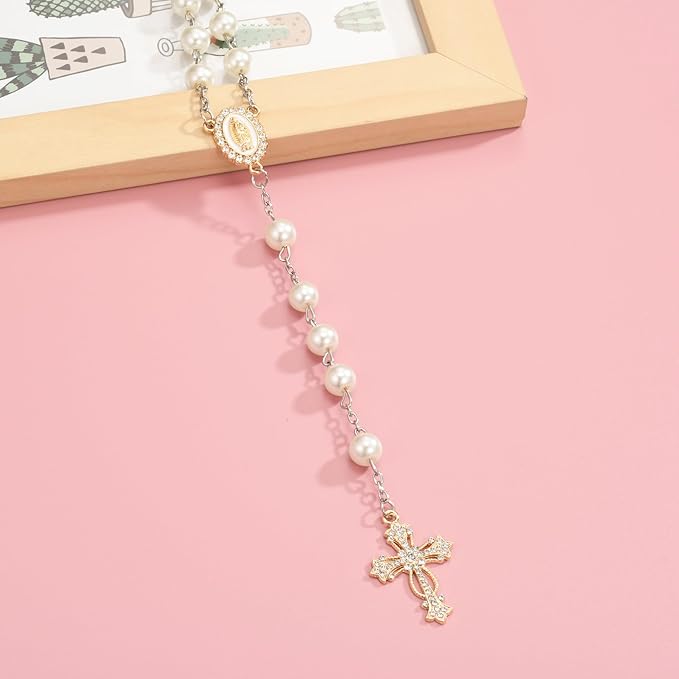 20 Piece Set Rhinestone Cross Connectors and Pendants for Jewelry Making (Gold - Cross B)