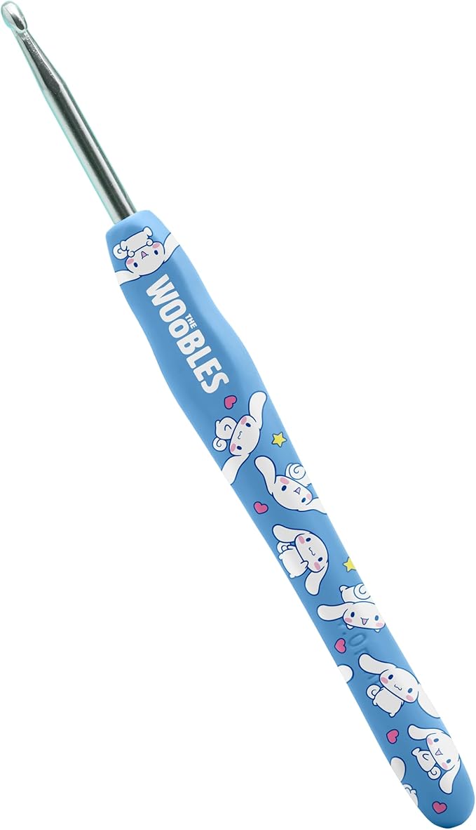 The Woobles Hello Kitty Crochet Kit - Beginners Wooble Crochet Animal Kit Crafts with Easy Peasy Yarn as seen on Shark Tank - with Step-by-Step Video Tutorials (Cinnamoroll)
