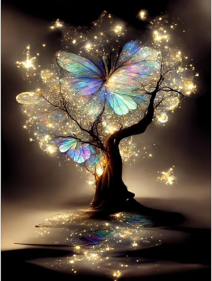 WUDWL Diamond Painting Kits for Adults - Tree of Life DIY 5D Diamond Art Kits Full Drill Diamond Dots Paintings with Diamonds Gem Art and Crafts Home Decor 12x16inch