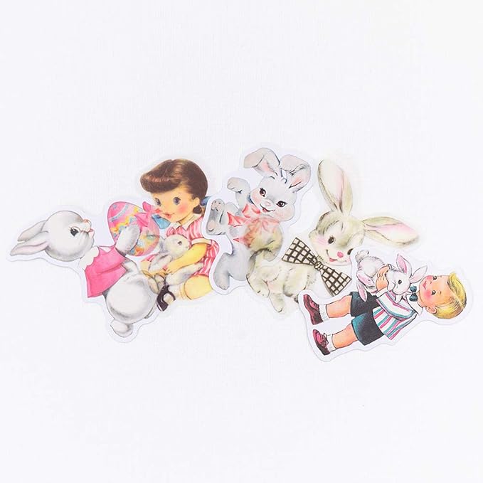 Alideco 80Pcs Vintage Vinyl Scrapbooking Stickers Packs, Funny Aesthetic Kawaii Stickers for Adult, for Girls Journaling Assorted Phone