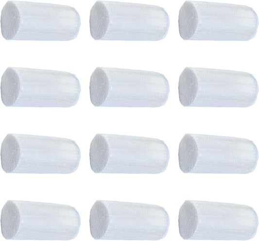 Yglnden 12 Rolls Latch Hook Kit Colorful Yarn Bundles Cut Rug DIY Latch Hook Yarn for Handmake Craft Sewing Knitting for Adults (White #37)