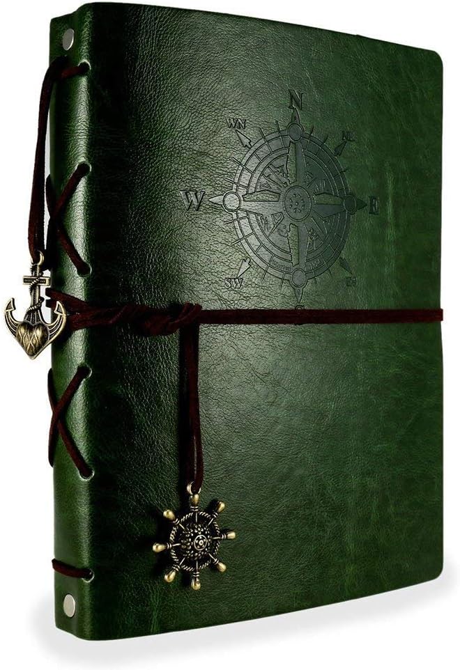 ThxMadam Leather Scrapbook Album 60 Pages Vintage Love Photo Album,8.7 * 7.1 Inch Scrapbook for Couples-DIY Memory Book,Birthday/Wedding Guest Book Gift for Anniversary Mother's Day