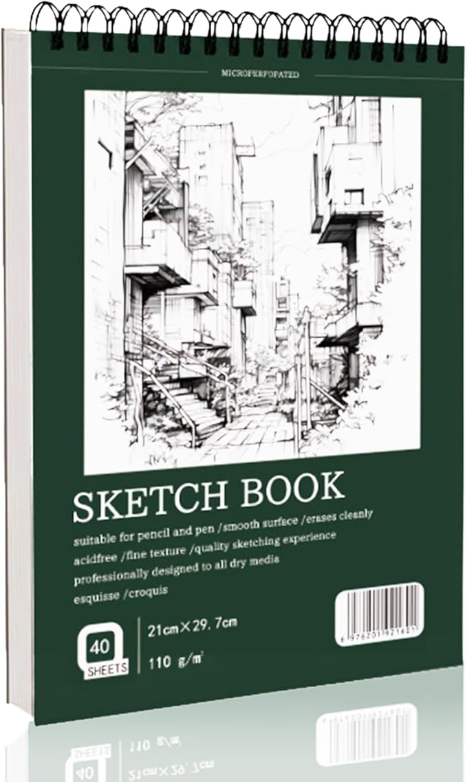 Spiral Art Creation Sketchbook Drawing Paper Notebook Sketch Books Pads for Drawing