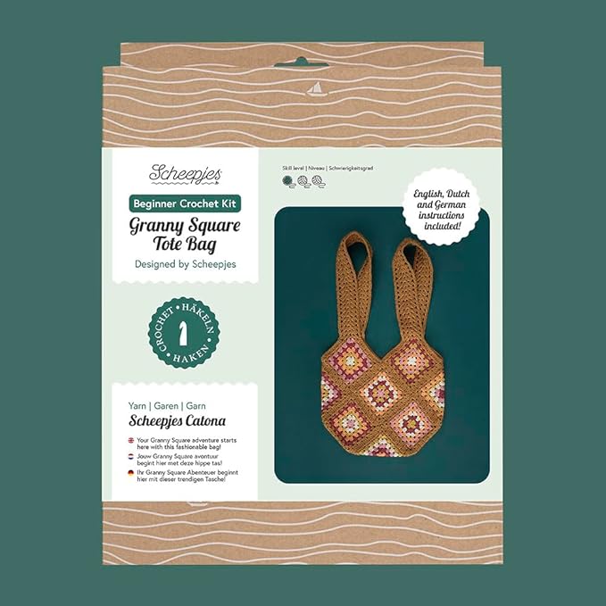 Scheepjes Beginner Crochet Kit - Granny Square Bag - 1 piece