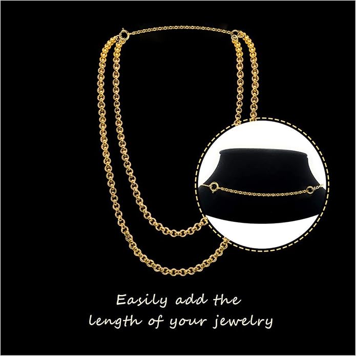 3 Pcs 925 Sterling Silver Necklace Extenders for Women Durable Strong Removable Necklace Bracelet Anklet Extension Jewelry Making Chains