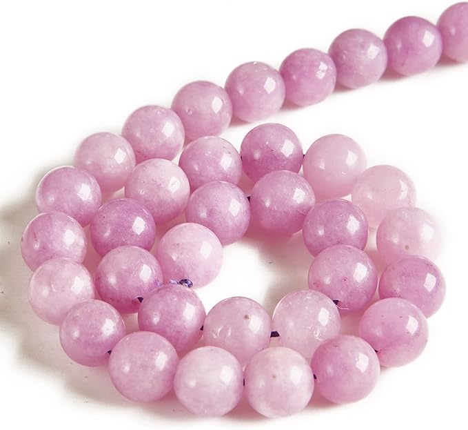 100pcs 8mm kunzite beads natural gemstone beads round loose beads for jewelry making