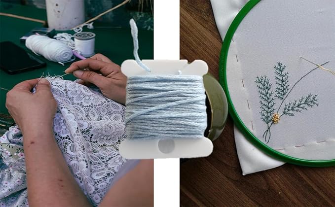 447 Pcs Embroidery Floss Bobbins, Embroidery Floss Organizer, Plastic Embroidery Thread Cards for Cross Stitch Thread Holder Sewing Storage (447)