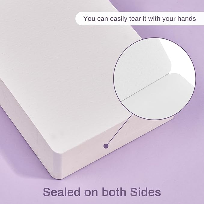 Lightwish 30 Sheets Mini Watercolor Sketchbook Cold Press 600gsm/240lb, Travel Size Portable Tearable Square Painting Notebook, Square Watercolor Sketch Book Art Paper 3.5 x 5.1 inch