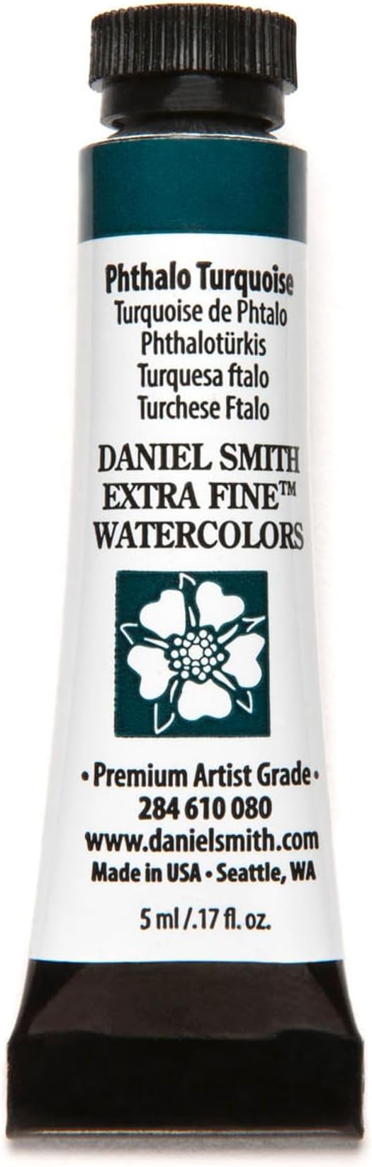 Daniel Smith 284610080 Extra Fine Watercolors Tube, 5ml, Phthalo Turquoise
