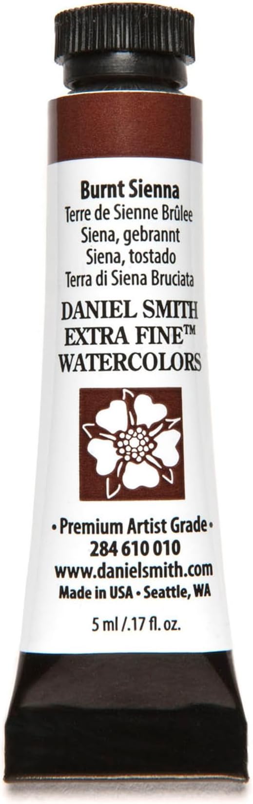 Daniel Smith 284610010 Extra Fine Watercolors Tube, 5ml, Burnt Sienna, 0.17 Fl Oz (Pack of 1)