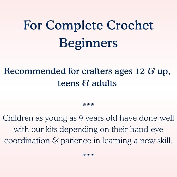 KelliDream Learn to Crochet Kit for Beginner Adults with Magic Circle Tool; Step-by-Step Video Tutorials; All Supplies to Make Cute Amigurumi (Bunny)