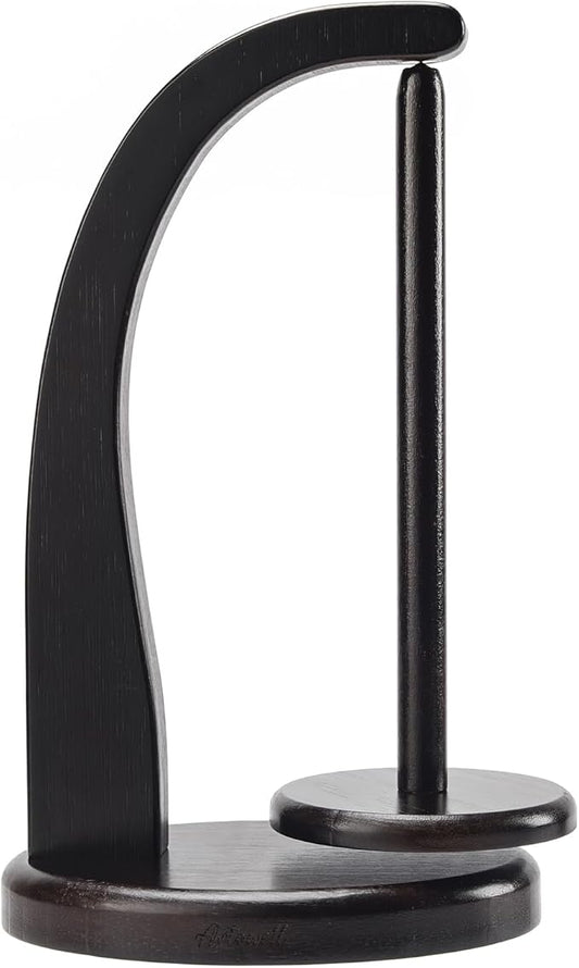 Model Magnetic Pendulum Wooden Yarn Holder for Crocheting,Yarn Storage Organizer with Yarn Spinner for Balls,Delightful Surprise Gift for Knitting Lovers by ARTOWELL (Ebony-Colored)