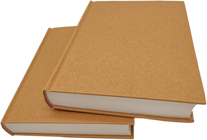 5.5x8.25 Sketch Book, Pack of 2, 240 Sheets (100gsm), Hardcover Bound Sketch Notebook, 120 Sheets Each, Acid Free Blank Drawing Paper, Ideal for Kids & Adults, Kraft Cover