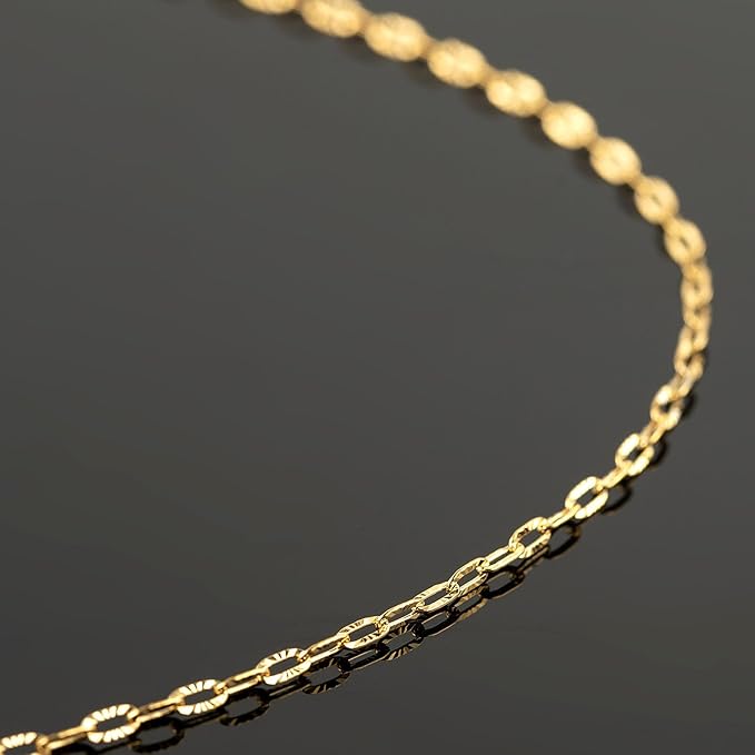 UMAOKANG 10 Meters Stainless Steel Chains for Jewelry Making Dainty Gold Plated Embossed Cable Chains Necklace for Women Jewelry Supplies