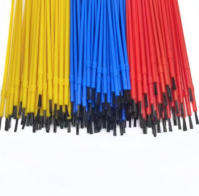 150pcs Plastic Paint Brushes Set Acrylic Paint Brushes Watercolor Brushes Colorful Detail Painting Kit Art Supplies for Educational & Learning Activity, 170mm