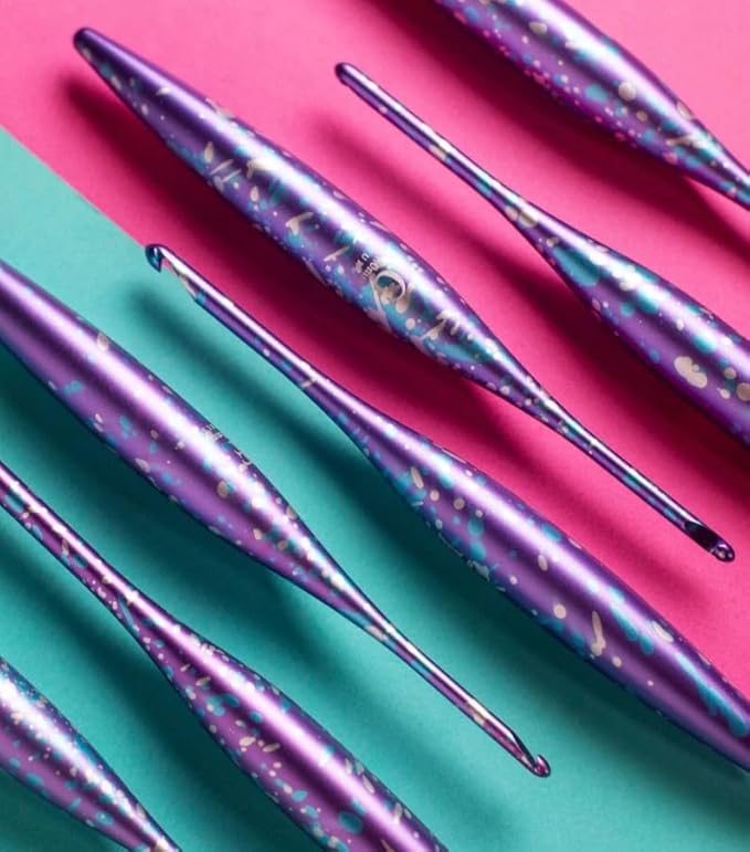 Furls Crochet Hook, Limited Edition Afterparty Streamline Metal, Ergonomic Handle Crochet Hooks 7" (Matte, (G+) 4.50MM)