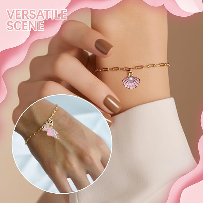 Charms Enamel Alloy Charms for Beach Travel Necklace Bracelet DIY carft Deocration Bracelet Necklace Crafting, Hawaiian Style Accessories for Nature-Inspired Designs